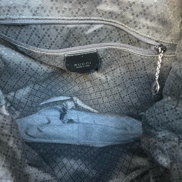 Gucci Black Nylon Bamboo Handle Hobo Shoulder bag - Picture 6 of 13